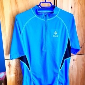 Mens Arsuxeo Blue Cycling Jersey size XXL